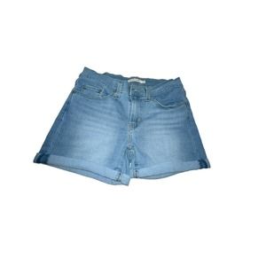 Levis Light Wash Cuffed Jean Shorts Size 27‎